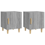 ZNTS Bedside Cabinets 2 pcs Grey Sonoma Engineered Wood 817312