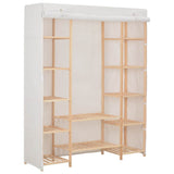Wardrobe White Fir wood 135x40x170 cm Wardrobe Rectangular 248196