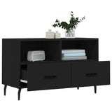 TV Cabinet Black 80x36x50 cm Engineered Wood 828989