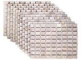 Mosaic Tiles Cream 30 x 30 cm Marble 42033521