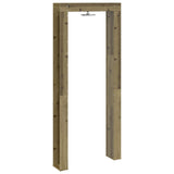 Outdoor Shower 226 cm Impregnated Pine Wood and Stainless Steel 886339