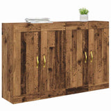 Wall-mounted Cabinet 2 pcs Old Wood 69.5 x 34 x 90 cm 3402689