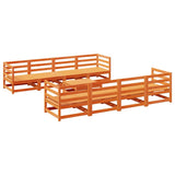 Garden Sofa Set Wax brown Solid pine wood Modular Garden Sofa Set 3299355