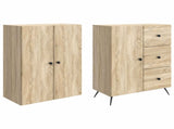 Cabinet Set 2 pcs Sonoma Oak Engineered Wood 3416900