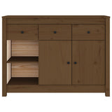 Sideboard Honey Brown 100x35x74 cm Solid Wood Pine 814557
