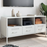 TV Cabinet White 100.5x39x50.5 cm Steel 843041