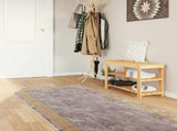 Rug Runner MARSA Grey 100 x 300 cm Polyester and PVC 42023362