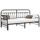 Daybed Frame Black 90 x 190 cm Powder-Coated Steel 42002637