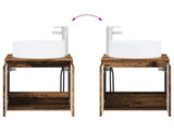 Wall-mounted Sink Vanity Old Wood 49.5 x 44.5 x 65.5 cm 890470