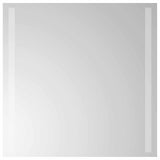 LED Bathroom Mirror Transparent 50 x 50 cm Tempered Glass 42045789