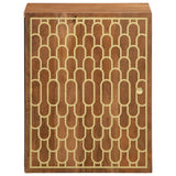 Bathroom Wall Cabinet 38x33x48 cm Solid Wood Mango 358304