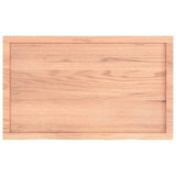 Bathroom Countertop Light Brown 100x60xcm Treated Solid Wood 3156135