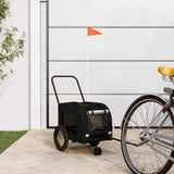 Pet Bike Trailer Black 125 x 53 x 54 cm Oxford fabric and iron 93849
