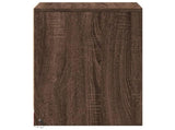 Bedside Cabinets with LED Lights 2 pcs Brown Oak Engineered Wood 852032