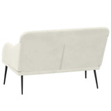 Bench Cream 110x76x80 cm Velvet 351472