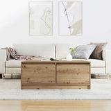 Coffee Table with Drawers Artisan Oak 100x100x40 cm 3328407