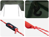 Car Tent Army Green 308 x 215 x 220 cm Polyester and Steel 42028550