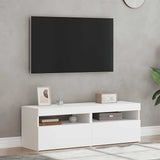 TV Cabinets with LED Lights 2 pcs White 60x35x40 cm 804410