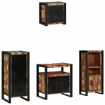 Bathroom Furniture Set 4 pcs Multicolour Solid Reclaimed Wood 3305645