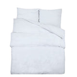 Duvet Cover Set White 220x240 cm Cotton 136163