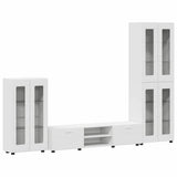 TV Cabinet Set with Drawer FLORIN 3 pcs White Engineered Wood 3397954
