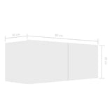 4 Piece TV Cabinet Set White Engineered Wood 3078735