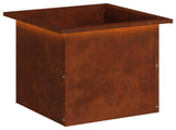 Garden Planter with LED Rusty 40 x 40 x 40 cm Weathering Steel 8008138