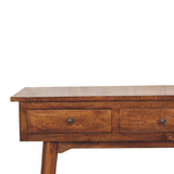 Large 3 Drawer Chestnut Console IN3345