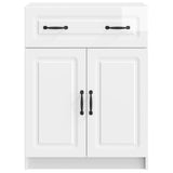 Sideboard High Gloss White 66 x 34.5 x 87 cm Engineered Wood 895789