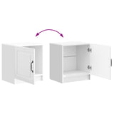 Bedside Cabinet High Gloss White 43 x 34.5 x 47 cm 895723
