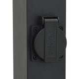 Bollard Lights with Outlet 3 pcs 50 cm Black IP44 4006084