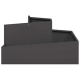 Garden Planter Black 80 x 80 x 50 cm Cold-rolled Steel 873578