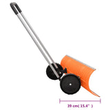 Snow Shovel with Extendable Handle Orange 96 cm Blade Steel 364818