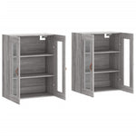 Wall Mounted Cabinets 2 pcs Grey Sonoma Engineered Wood 3197919