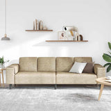 Living Room Couch Light Grey 250 x 77 x 76 cm 3335109