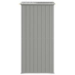 Garden Shed Light Grey 192x108x223 cm Galvanised Steel 319269
