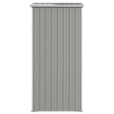 Garden Shed Light Grey 192x108x223 cm Galvanised Steel 319269