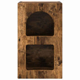 Bedside Table 2 pcs Smoked Oak 29.5 x 33.5 x 50 cm 891235