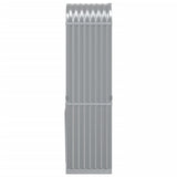 Log Holder Light Grey 40x45x170 cm Galvanised Steel 364548