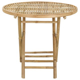 Garden Table Natural 80 x 70 cm Bamboo 42028079