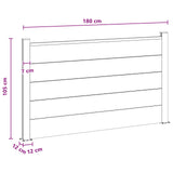 Fence Panel WPC and Aluminium Brown 42039070
