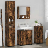 Bathroom Furniture Set 4 pcs Smoked Oak 61 x 35 x 64 cm 3392978