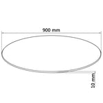 Table Top Tempered Glass Round 900 mm 243630