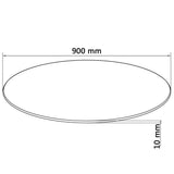 243630 Table Top Tempered Glass Round 900 mm