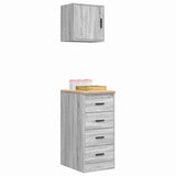 Garage Cabinets 2 pcs Grey Sonoma Engineered Wood 3328328