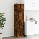Apothecary Cabinet Smoked Oak 40x41x174.5 cm Engineered Wood 3309649