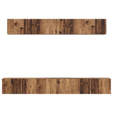 TV Cabinet Set Wall-mounted 5 pcs Old Wood Engineered Wood 3393384