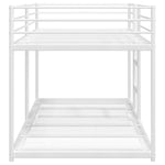 Bunk Bed without Mattress White 90x190 cm Steel 4019883