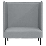 Highback Sofa Light grey 109 x 56 x 121 cm Fabric 42010832