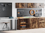 Garage Cabinets 2 pcs Smoked Oak Engineered Wood 3328282
